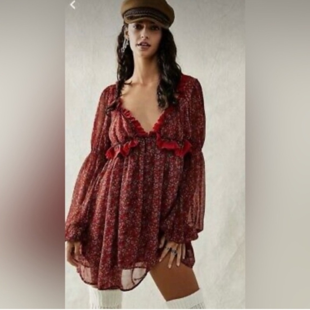 Free People Ditsy Print Dress